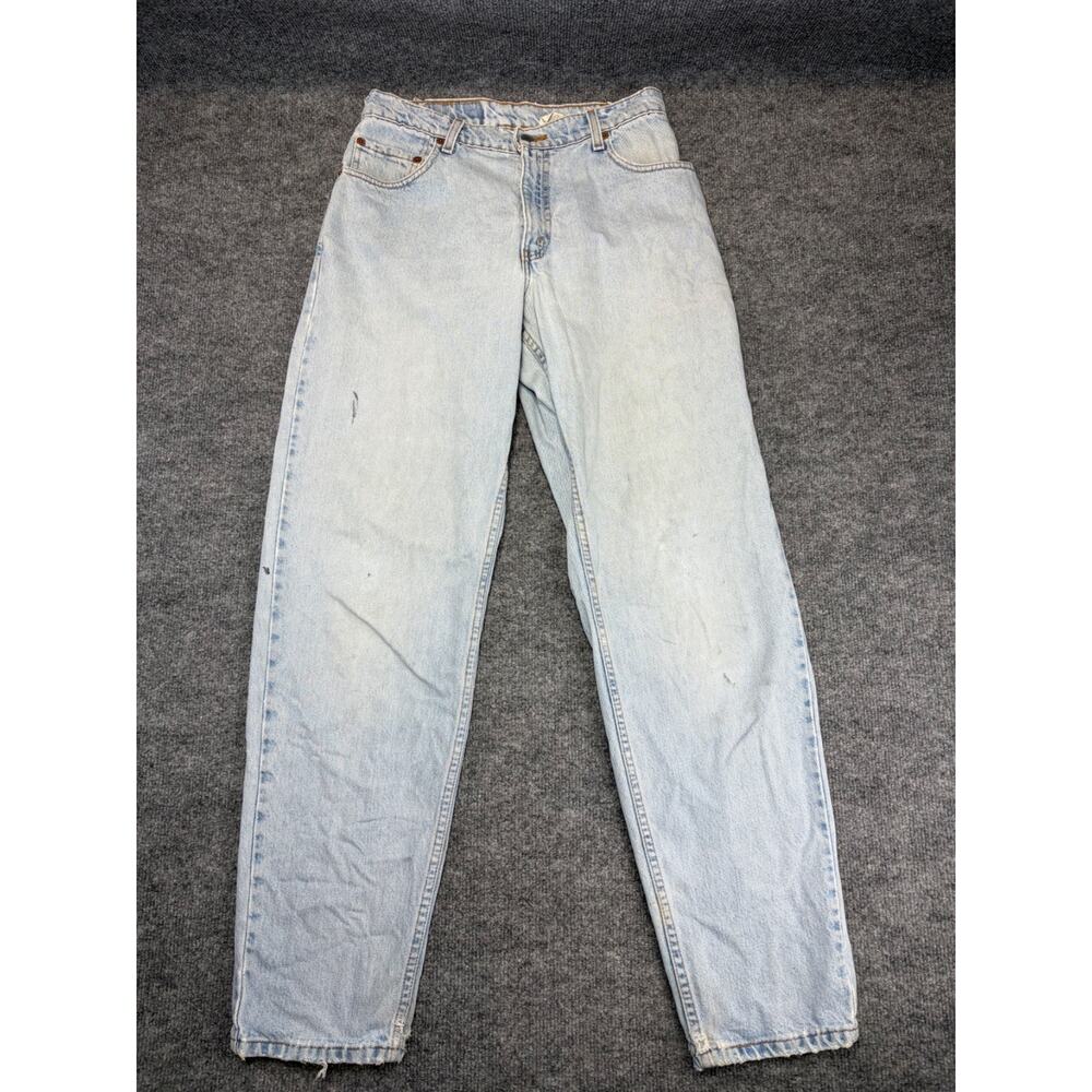 Vintage Levis 560 Red Tab Jeans Light Wash Black Paper Tag 1998 30x32